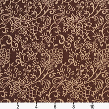 Load image into Gallery viewer, Essentials Heavy Duty Upholstery Drapery Botanical Fabric Brown / Sable Garden