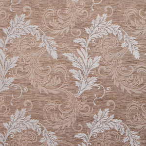 Essentials Heavy Duty Upholstery Drapery Botanical Fabric Brown / Sand Leaf