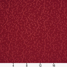 Load image into Gallery viewer, Essentials Heavy Duty Botanical Upholstery Drapery Fabric / Burgundy
