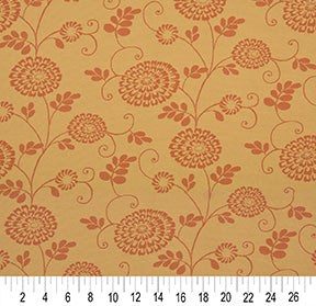 Essentials Outdoor Upholstery Drapery Botanical Fabric / Coral
