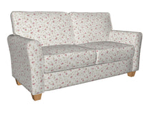 Load image into Gallery viewer, Essentials Botanical Crimson Green White Rose Floral Print Upholstery Drapery Fabric