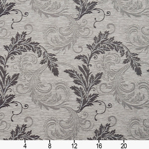 Essentials Heavy Duty Upholstery Drapery Botanical Fabric Gray / Ash Leaf