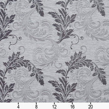 Load image into Gallery viewer, Essentials Heavy Duty Upholstery Drapery Botanical Fabric Gray / Platinum Leaf