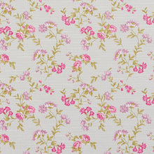 Load image into Gallery viewer, Essentials Botanical Ivory Pink Mauve Lime Rose Floral Print Upholstery Drapery Fabric