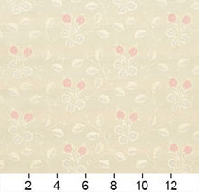 Load image into Gallery viewer, Essentials Botanical Upholstery Drapery Fabric Ivory / Rose Vine