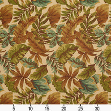 Load image into Gallery viewer, Essentials Outdoor Upholstery Drapery Botanical Leaf Fabric / Beige Blue Green