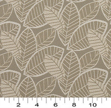 Load image into Gallery viewer, Essentials Outdoor Upholstery Drapery Botanical Leaf Fabric / Gray