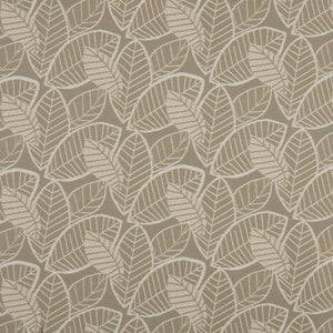 Essentials Outdoor Upholstery Drapery Botanical Leaf Fabric / Gray