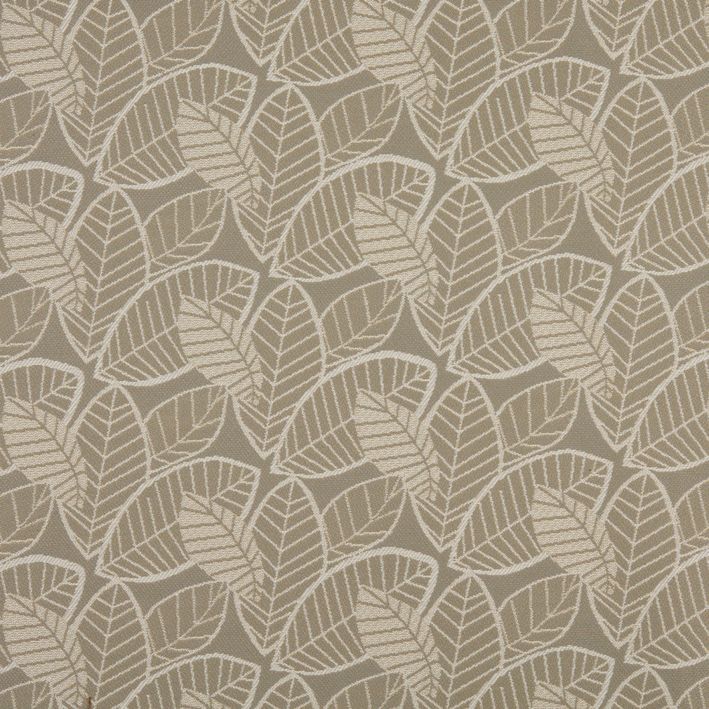 Essentials Outdoor Upholstery Drapery Botanical Leaf Fabric / Gray