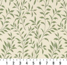 Load image into Gallery viewer, Essentials Heavy Duty Botanical Leaf Upholstery Drapery Fabric / Green White