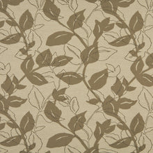 Load image into Gallery viewer, Essentials Outdoor Upholstery Drapery Botanical Leaf Fabric / Tan Gray