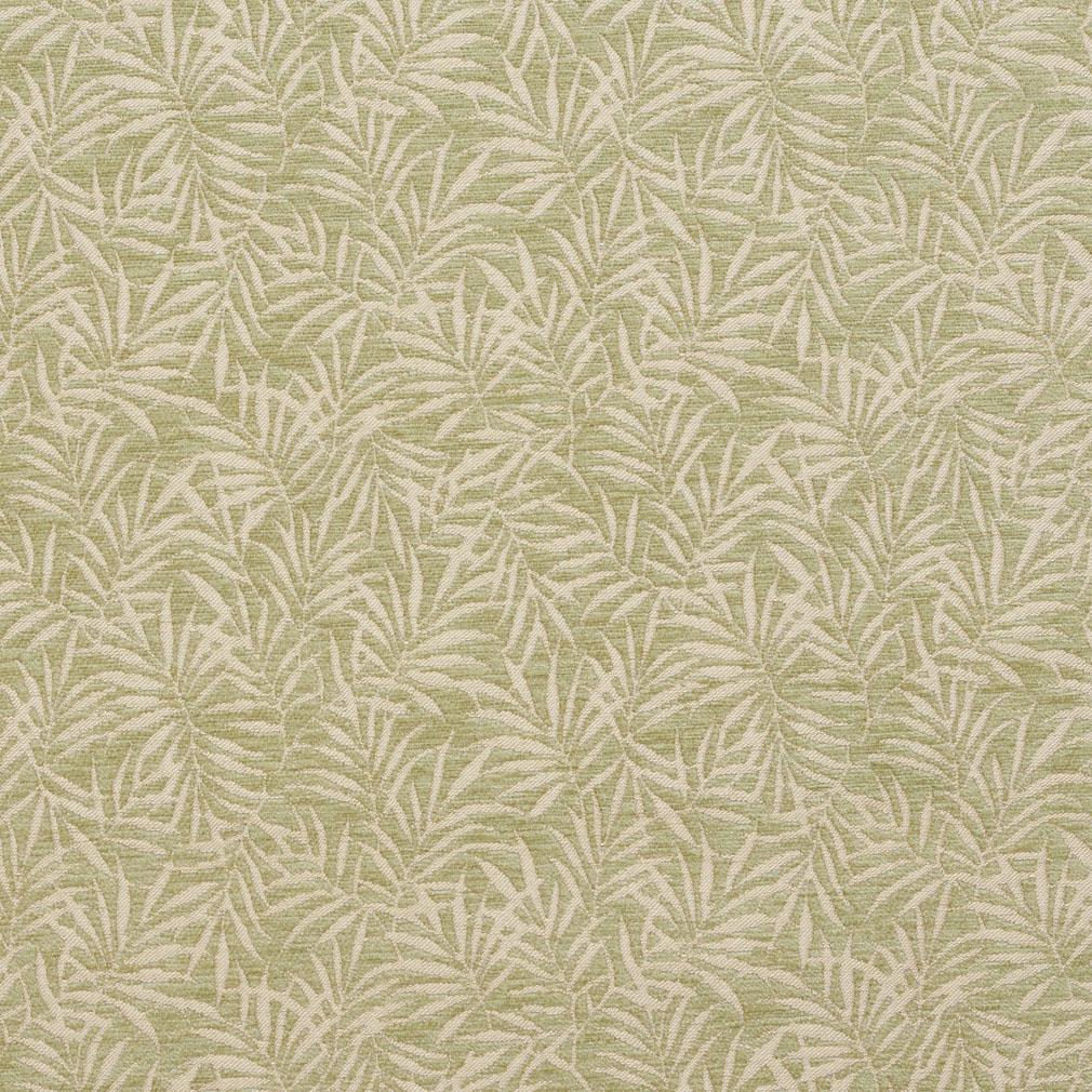 Essentials Heavy Duty Botanical Leaves Upholstery Drapery Fabric / Sage Beige