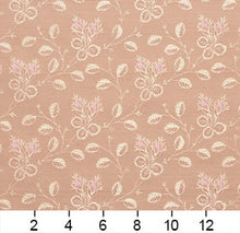 Load image into Gallery viewer, Essentials Botanical Upholstery Drapery Fabric Mauve / Primrose Vine