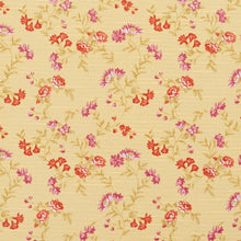 Load image into Gallery viewer, Essentials Botanical Mustard Red Mauve Olive Rose Floral Print Upholstery Drapery Fabric