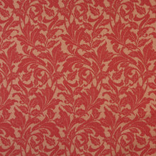 Load image into Gallery viewer, Essentials Indoor Outdoor Upholstery Drapery Botanical Fabric Red / Ruby Leaf