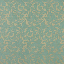 Load image into Gallery viewer, Essentials Indoor Outdoor Upholstery Drapery Botanical Fabric Turquoise / Seafoam Leaf