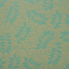 Load image into Gallery viewer, Essentials Indoor Outdoor Upholstery Drapery Botanical Fabric Turquoise / Seafoam Vine