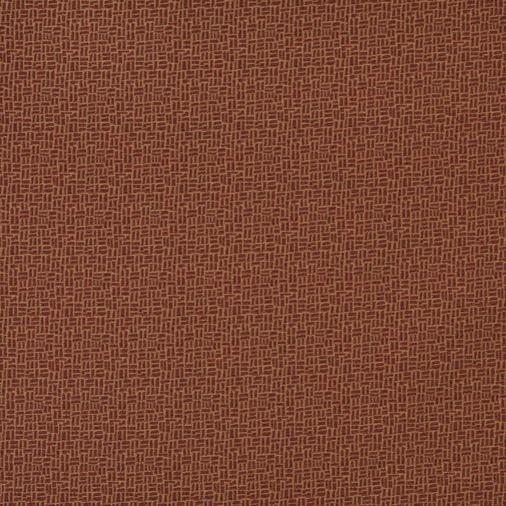 Essentials Brown Abstract Upholstery Fabric / Cognac