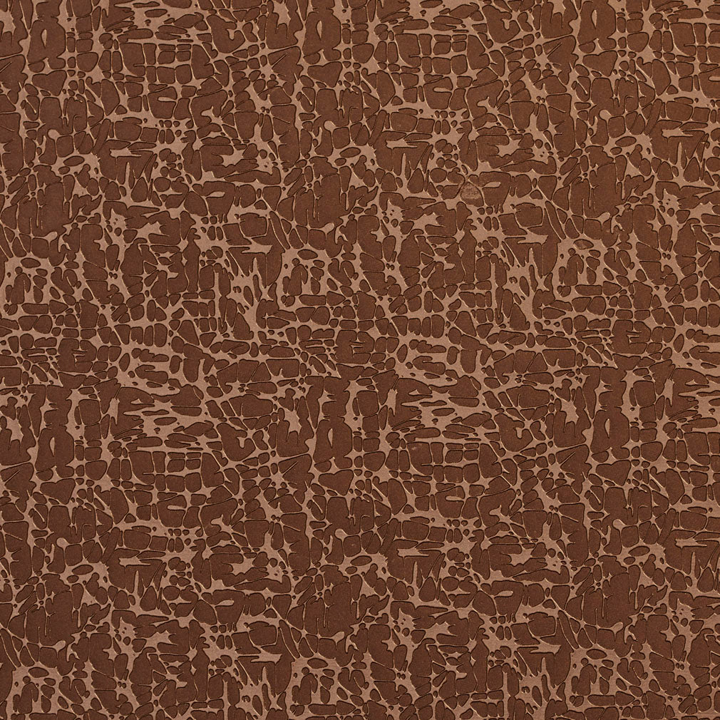 Essentials Heavy Duty Brown Abstract Upholstery Vinyl / Mocha