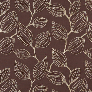 Essentials Cityscapes Brown Beige Botanical Leaf Pattern Upholstery Fabric