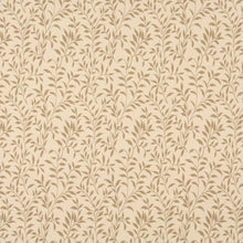 Load image into Gallery viewer, Essentials Floral Drapery Upholstery Fabric Brown Beige / Cream Leaf