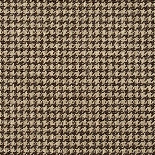 Essentials Brown Beige Upholstery Fabric / Desert Houndstooth