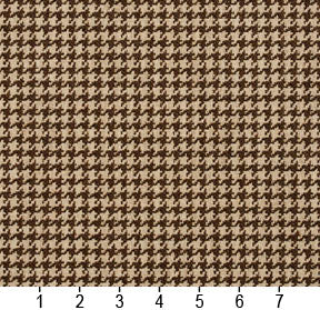 Essentials Brown Beige Upholstery Fabric / Desert Houndstooth