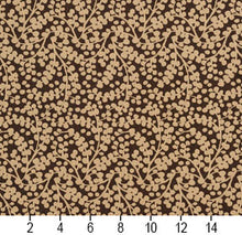 Load image into Gallery viewer, Essentials Brown Beige Upholstery Fabric / Espresso Vine
