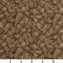Load image into Gallery viewer, Essentials Heavy Duty Brown Beige Floral Petal Upholstery Fabric / Desert