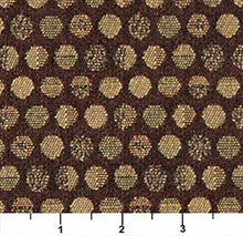 Load image into Gallery viewer, Essentials Mid Century Modern Geometric Brown Beige Polka Dot Upholstery Fabric / Cocoa