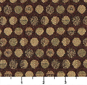 Essentials Mid Century Modern Geometric Brown Beige Polka Dot Upholstery Fabric / Cocoa