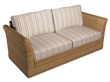 Load image into Gallery viewer, Essentials Outdoor Stain Resistant Upholstery Drapery Fabric Brown Beige / Sand Stripe