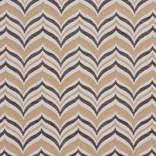 Load image into Gallery viewer, Essentials Outdoor Stain Resistant Upholstery Drapery Fabric Brown Beige / Sand Wave