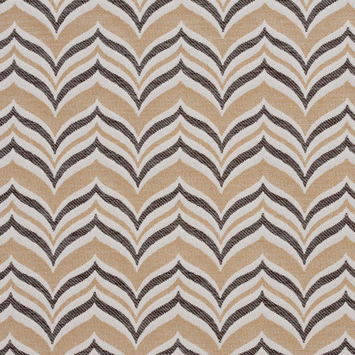Essentials Outdoor Stain Resistant Upholstery Drapery Fabric Brown Beige / Sand Wave