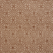 Load image into Gallery viewer, Essentials Chenille Brown Cream Geometric Medallion Upholstery Fabric