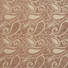 Load image into Gallery viewer, Essentials Chenille Brown Cream Paisley Upholstery Fabric