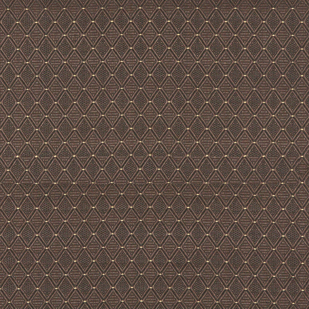 Essentials Heavy Duty Mid Century Modern Scotchgard Upholstery Fabric Brown Geometric Diamond / Java