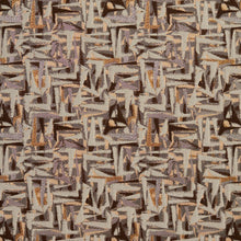 Load image into Gallery viewer, Essentials Brown Gray Mauve Beige Upholstery Fabric / Gold Abstract