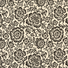Load image into Gallery viewer, Essentials Floral Drapery Upholstery Fabric Brown Ivory / Cocoa Flora