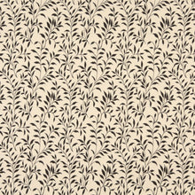 Load image into Gallery viewer, Essentials Floral Drapery Upholstery Fabric Brown Ivory / Cocoa Leaf