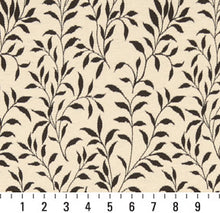 Load image into Gallery viewer, Essentials Floral Drapery Upholstery Fabric Brown Ivory / Cocoa Leaf