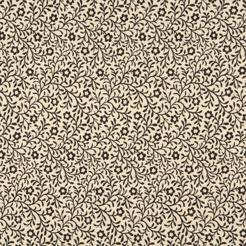 Essentials Floral Drapery Upholstery Fabric Brown Ivory / Cocoa Trellis