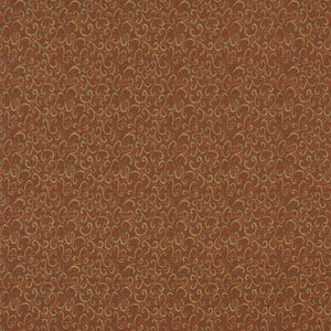 Essentials Brown Mustard Paisley Upholstery Fabric / Clay