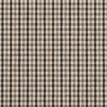 Load image into Gallery viewer, Essentials Brown Tan Beige White Plaid Upholstery Fabric / Desert Check