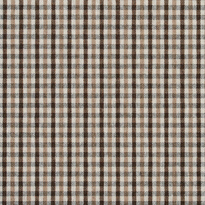 Essentials Brown Tan Beige White Plaid Upholstery Fabric / Desert Check