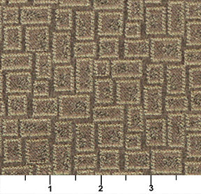 Essentials Mid Century Modern Geometric Brown Tan Upholstery Fabric / Khaki
