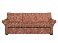 Load image into Gallery viewer, Essentials Cityscapes Burgundy Coral Pink Olive Green Floral Paisley Upholstery Drapery Fabric