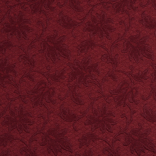Essentials Upholstery Damask Fabric Burgundy / Wine Trellis