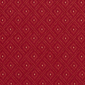 Crypton Red Geometric Diamond Upholstery Fabric Crimson, Fabric Bistro, Columbia