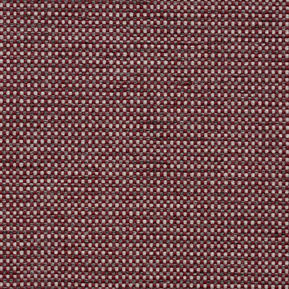 Essentials Heavy Duty Mid Century Modern Scotchgard Burgundy Gray Upholstery Fabric / Red Slate
